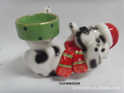 【供應(yīng)陶瓷動物燭臺產(chǎn)品(圖)】價格,廠家,圖片,陶瓷工藝品,福建省德化縣同興瓷廠-